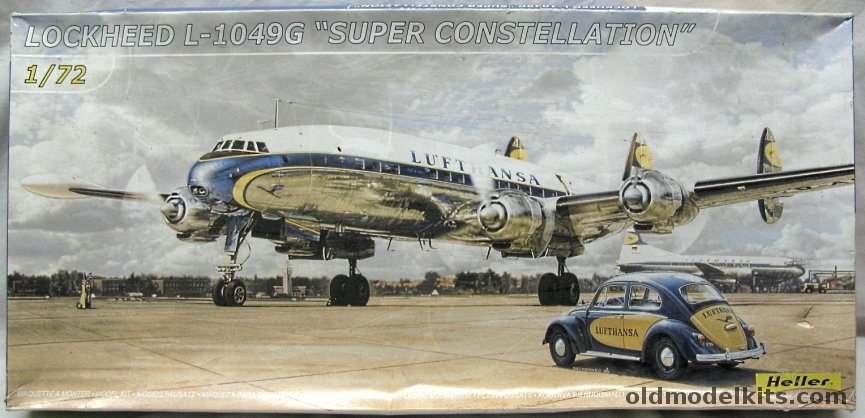 Heller 1/72 Lockheed 1049 Super G Constellation - Lufthansa, 80391 plastic model kit